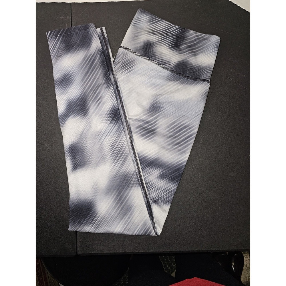 ATHLETA Black / Gray Leggings Size Large